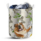 S: 17.72”x13.78” (45x35 cm) Bulldog Oil Painting - Laundry Basket - Owls Matrix LTD