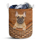 S: 17.72”x13.78” (45x35 cm) Bulldog Rattan Teaxture - Laundry Basket - Owls Matrix LTD