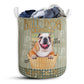 S: 17.72”x13.78” (45x35 cm) Bulldog Wash And Dry - Laundry Basket - Owls Matrix LTD