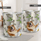 Bulldog Oil Painting - Laundry Basket - Owls Matrix LTD