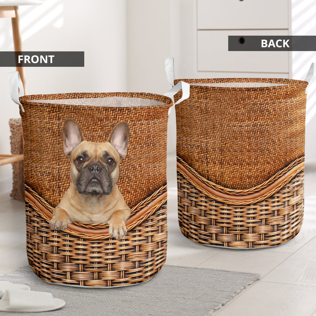 Bulldog Rattan Teaxture - Laundry Basket - Owls Matrix LTD
