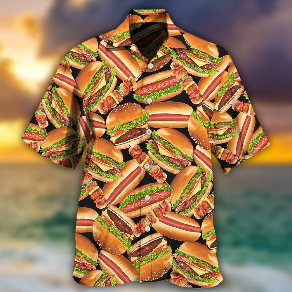 Burger Lover Food Humor - Hawaiian Shirt