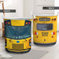 School Bus Driver Stop When Red Lights Flash - Laundry Basket - Owls Matrix LTD