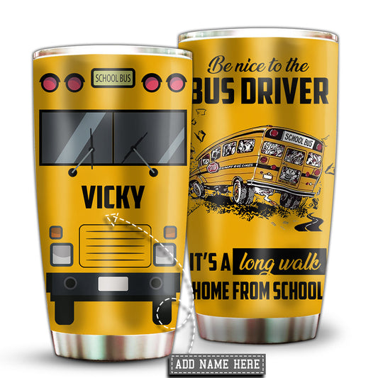 School Bus Lover Bus Driver Appreciation 20 Oz Tumbler