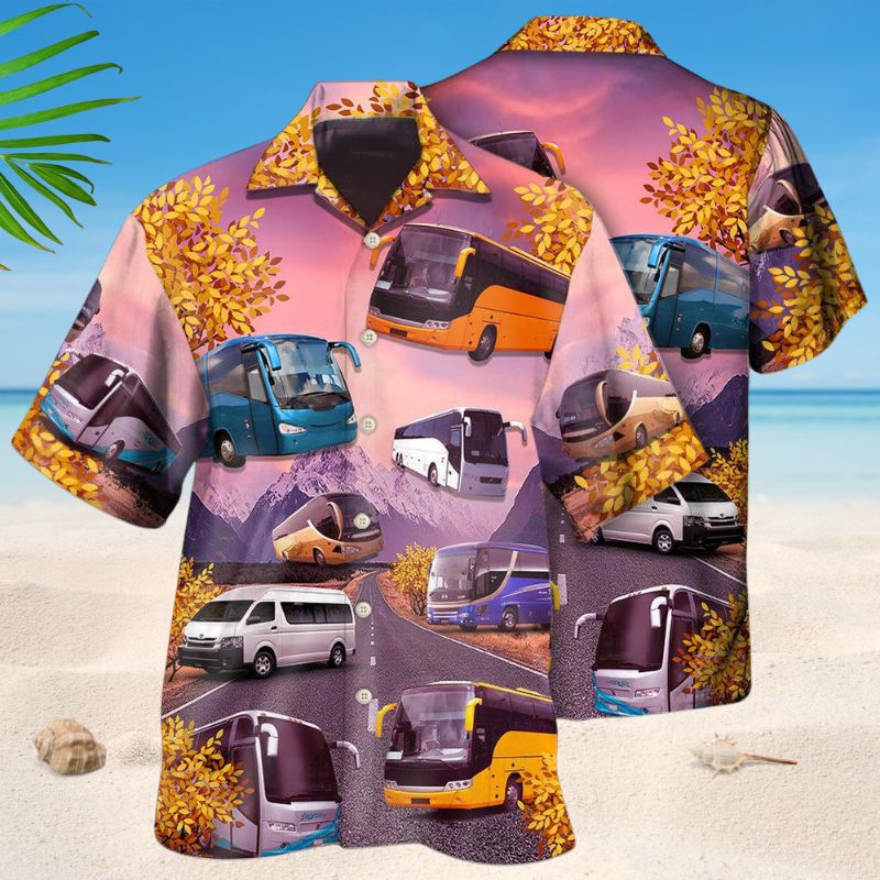 Bus Driver Purple Style – Hawaiian Shirt