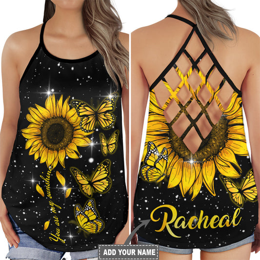 Butterfly Floral Everyday Beauty Personalized Nature Style - Hollow Tank Top