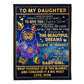 Butterfly Believe In Yourself Daughter Gift 50 x 60 Inch Flannel Blanket For Cozy Bedroom And Sofa Decor