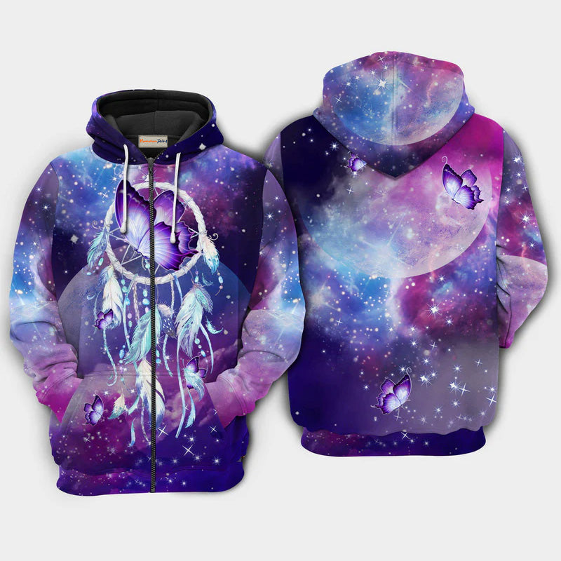 Butterfly Dreamcatcher Art – 3D Hoodie