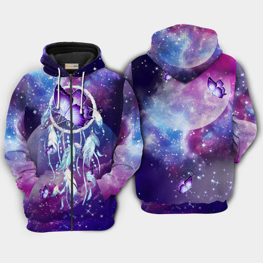 Butterfly Dreamcatcher Art – 3D Hoodie
