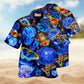 Butterfly Flower Glowing Blue Rose Edition – Hawaiian Shirt