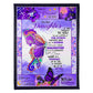 Butterfly If Fate Whispers To You Mom To Daughter 50 x 60 Inch Flannel Blanket For Cozy Bedroom And Sofa Decor