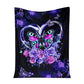 Butterfly Love Romantic 50 x 60 Inch Flannel Blanket For Cozy Bedroom And Sofa Decor
