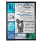 Butterfly Loving Mom I Will Always Be Your Little Girl 50 x 60 Inch Flannel Blanket For Cozy Bedroom And Sofa Decor