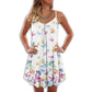 Multicolor Butterfly Art – Women's Summer Sleeveless V-Neck Camisole Dress