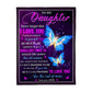Butterfly Never Forget That I Love You Mom To Daughter 50 x 60 Inch Flannel Blanket For Cozy Bedroom And Sofa Decor