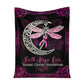 Breast Cancer Awareness Butterfly 50 x 60 Inch Flannel Blanket For Cozy Bedroom And Sofa Decor