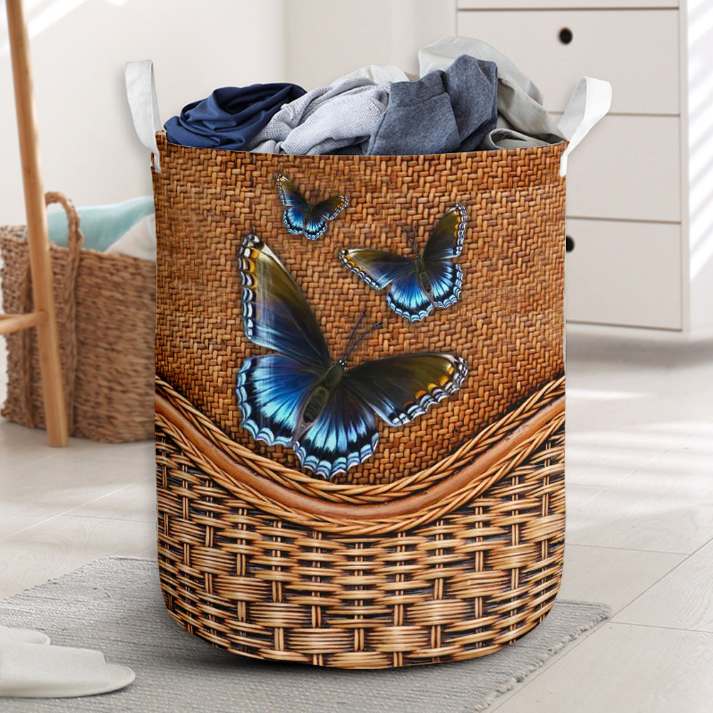 Butterfly Rattan Teaxture So Amazing - Laundry Basket - Owls Matrix LTD