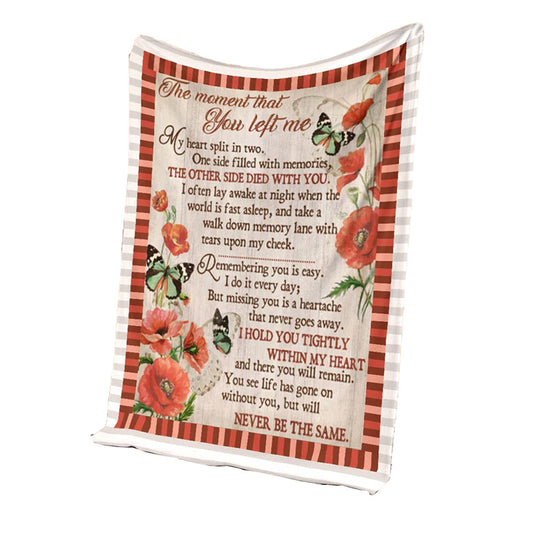 Butterfly The Moment Memorial 50 x 60 Inch Flannel Blanket For Cozy Bedroom And Sofa Decor