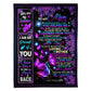 Butterfly To Me You Are The World Mother Flannel Blanket For Cozy Bedroom And Sofa Decor
