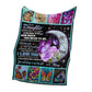 Butterfly To My Daughter Love Mom Moon 50 x 60 Inch Flannel Blanket For Cozy Bedroom And Sofa Decor