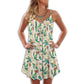 Tropical Butterfly Pattern – Women's Summer Sleeveless V-Neck Camisole Dress