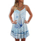 Butterfly Water Effect – Women's Summer Sleeveless V-Neck Camisole Dress