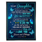Butterfly Wherever Your Journey In Life 50 x 60 Inch Flannel Blanket For Cozy Bedroom And Sofa Decor