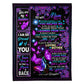 Butterfly You Are The Best Loving Mother 50 x 60 Inch Flannel Blanket For Cozy Bedroom And Sofa Decor