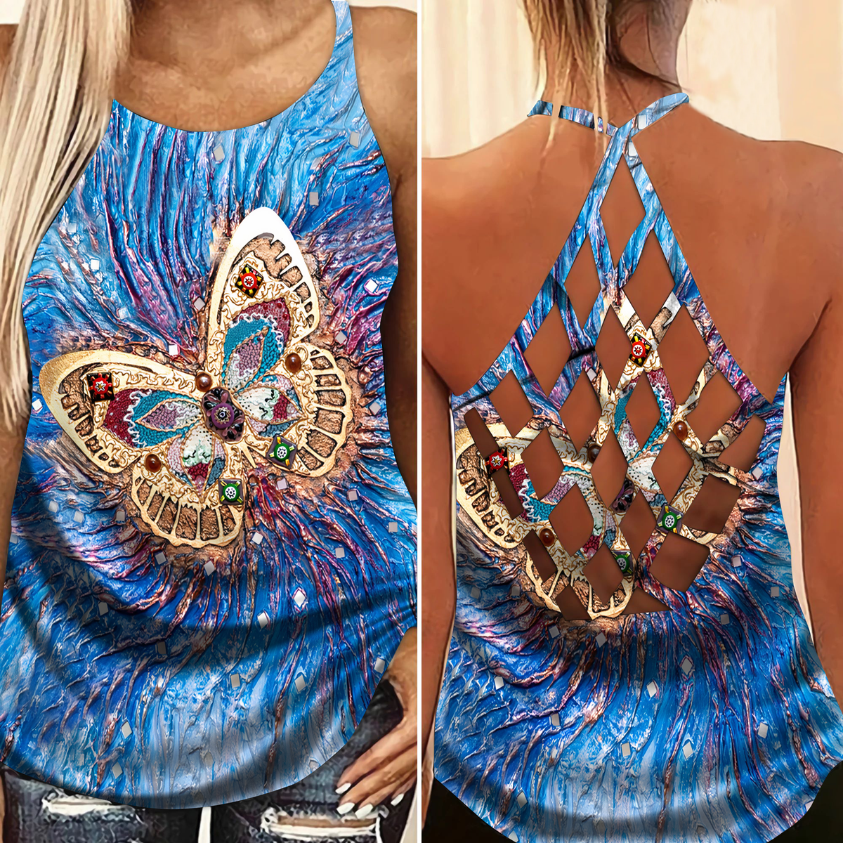 Butterfly Shine Overnight Limited Edition 2 – Hollow Tank Top