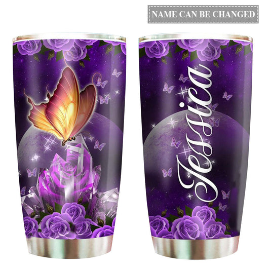 Butterfly Beautiful In Sky Personalized 20 Oz Tumbler For Daily Coffee Tea Water Travel And Gift Ideas