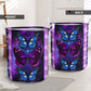 Butterfly Galaxy Purple Style - Laundry Basket - Owls Matrix LTD
