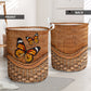 Butterfly Rattan Teaxture Lovely Style - Laundry Basket - Owls Matrix LTD