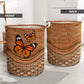 Butterfly Rattan Teaxture Amazing Style - Laundry Basket - Owls Matrix LTD