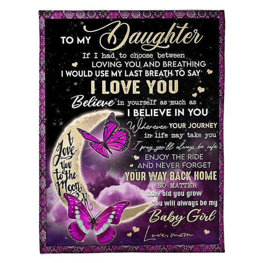Butterfly You Way Back Home 50 x 60 Inch Flannel Blanket For Cozy Bedroom And Sofa Decor