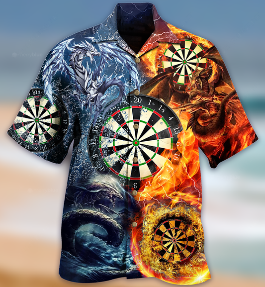 Darts Dragon Love Lifestyle Vintage Style - Hawaiian Shirt
