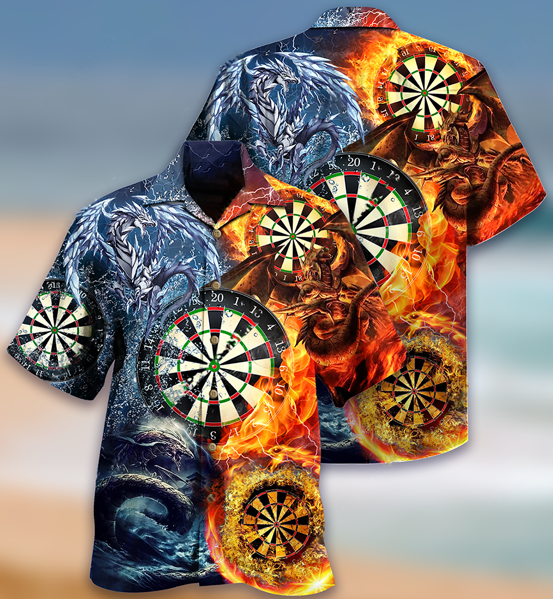 Darts Dragon Love Lifestyle Vintage Style - Hawaiian Shirt
