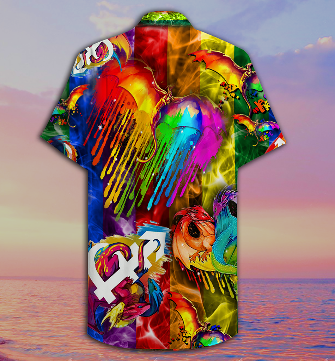 Dragon Pride Love Life Vintage Style - Hawaiian Shirt
