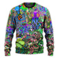 Hippie Octopus Love Music Ocean Art – Sweater - Ugly Christmas Sweater