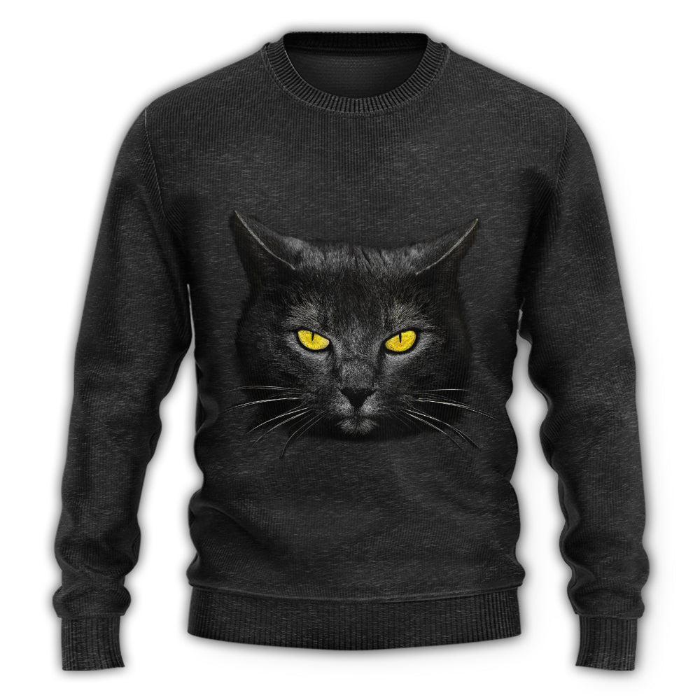 Cool Cat Loves Dark Style – Sweater - Ugly Christmas Sweater