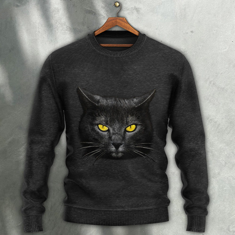 Cool Cat Loves Dark Style – Sweater - Ugly Christmas Sweater