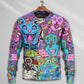 Hippie Cat Wonderful World Art – Sweater - Ugly Christmas Sweater