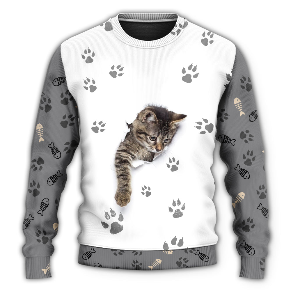 Little Baby Cat Soul Art – Sweater - Ugly Christmas Sweater
