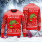 Cat Wrecks Tree Christmas Red Style – Sweater - Ugly Christmas Sweater