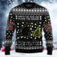Black Cat Wrecks Tree Funny Christmas – Sweater - Ugly Christmas Sweater