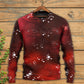 Music Notes Blurry Lights Dark Red – Sweater - Ugly Christmas Sweater