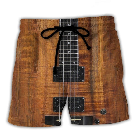 Acoustic Electric Guitar Art – Beach Short
