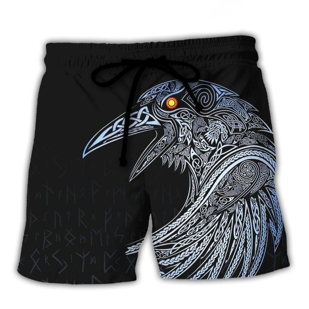 Viking Huginn And Muninn Ravens – Beach Short