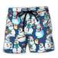 Happy Snowman Christmas Joy – Beach Short