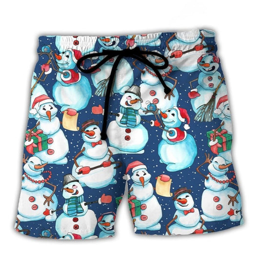 Happy Snowman Christmas Joy – Beach Short