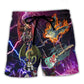 Dragon Guitar Fantasy Music Art – Beach Short